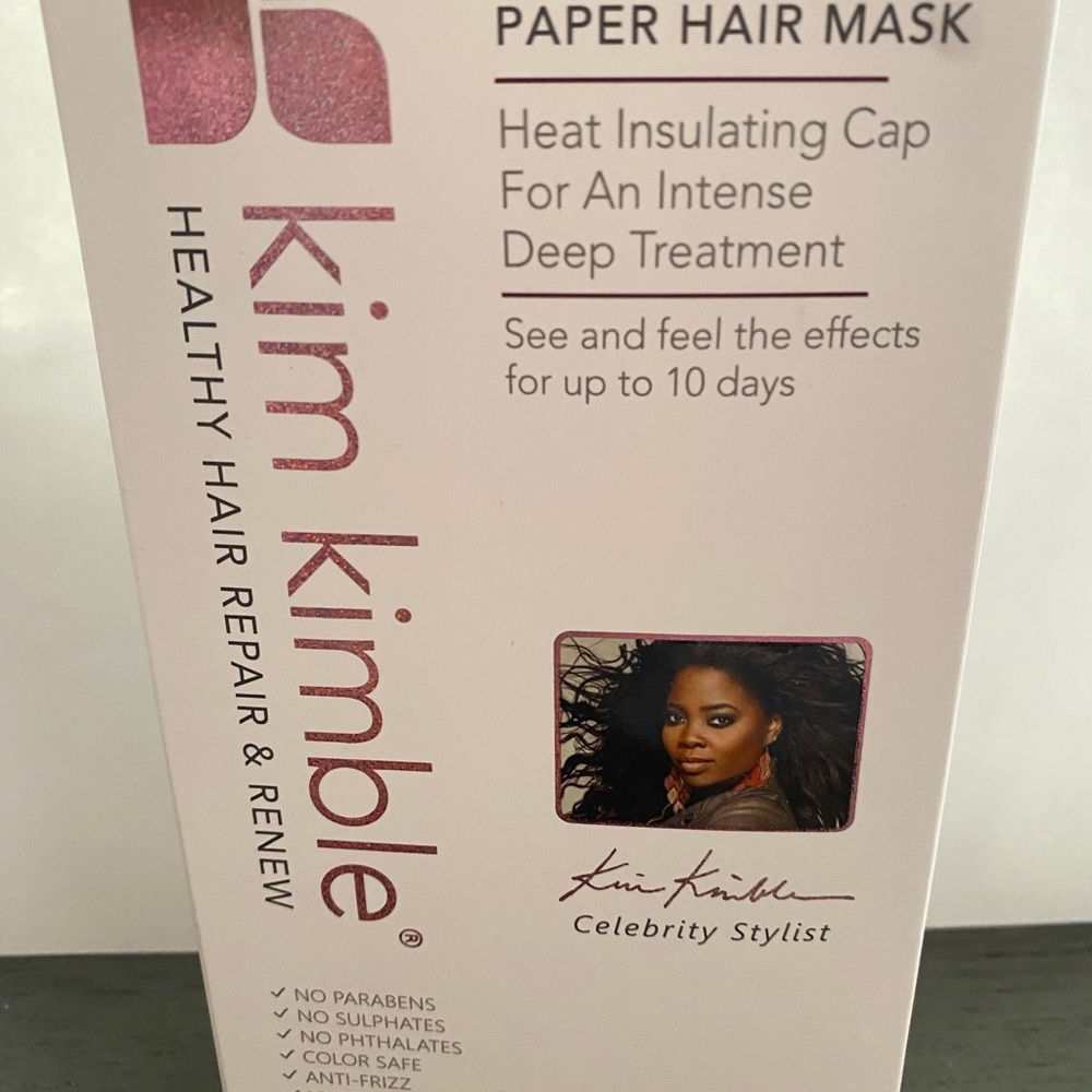 Pink Paper Hair Mask
